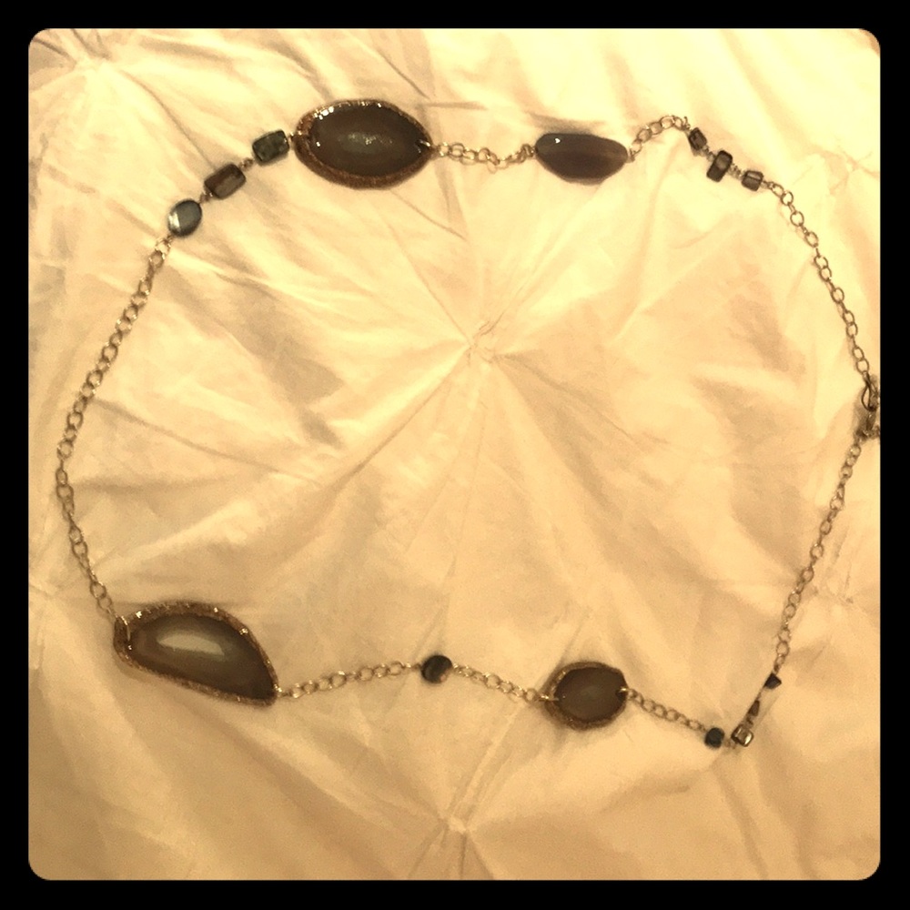 Chico’s agate look chain necklace
